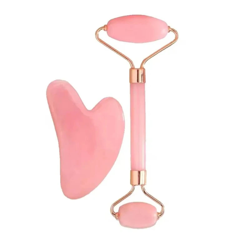 Conjunto de 1/2/3 rolos de gelo para cuidados faciais, conjunto de rolos faciais Gua Sha, rolo de massagem facial para lifting e contorno corporal.