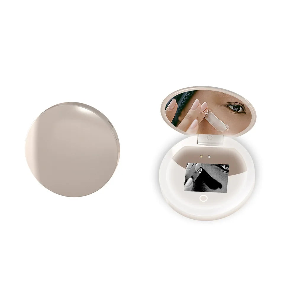 Mini espelho com led