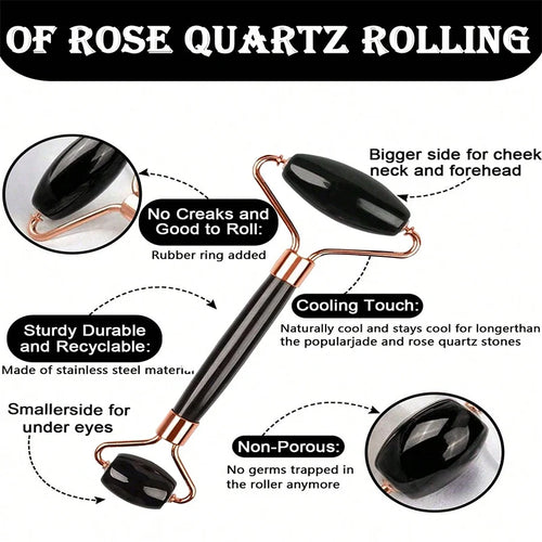 Conjunto de 1/2/3 rolos de gelo para cuidados faciais, conjunto de rolos faciais Gua Sha, rolo de massagem facial para lifting e contorno corporal.